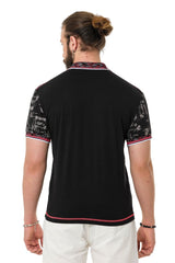 CT738 Men's Polo Shirt with Trendy Print