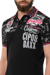 CT738 Men's Polo Shirt with Trendy Print