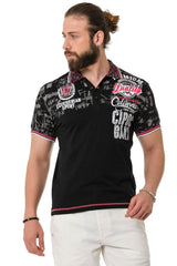 CT738 Men's Polo Shirt with Trendy Print