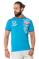 CT738 Men's Polo Shirt with Trendy Print