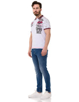 CT738 Men's Polo Shirt with Trendy Print