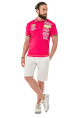 CT738 Men's Polo Shirt with Trendy Print