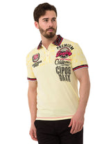 CT738 Men's Polo Shirt with Trendy Print