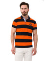 CT741 Men's Polo Shirt with Multicolored Stripe Design