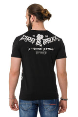 CT743 Men's T-shirt with printed crown