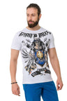 CT743 Men's T-shirt with printed crown