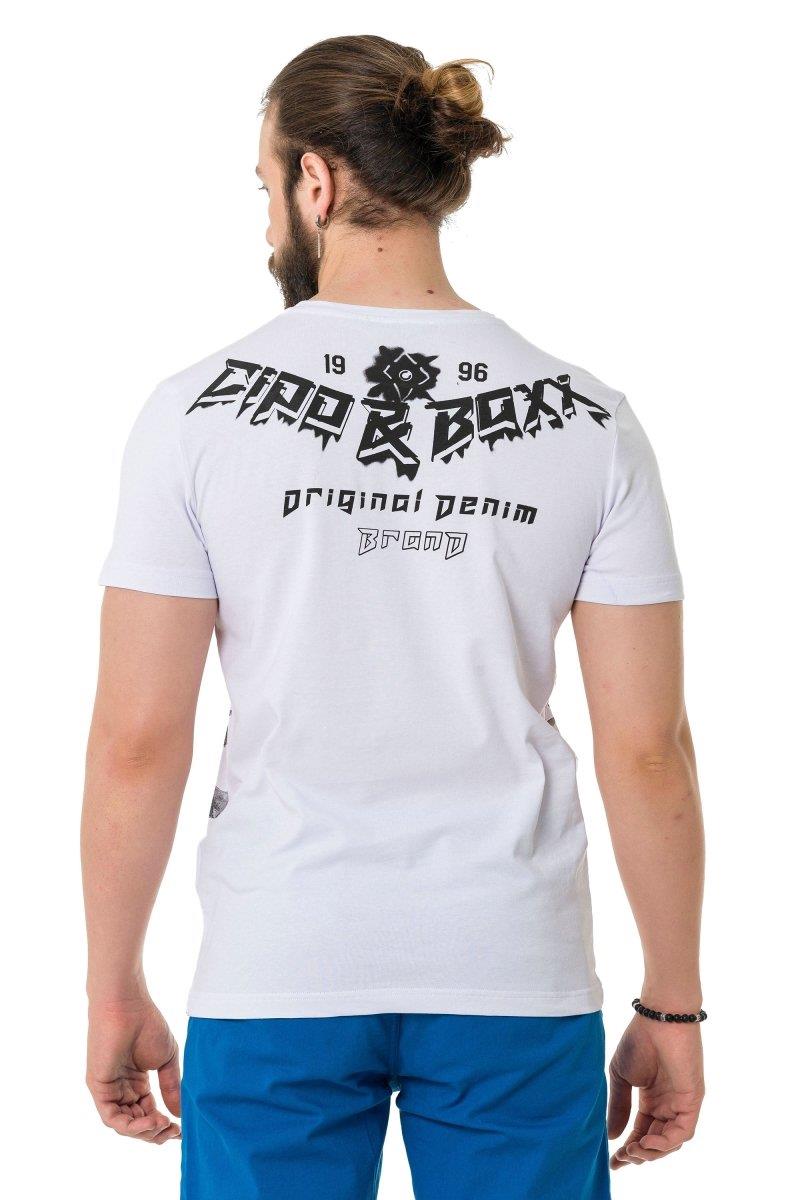 CT743 Men's T-shirt with printed crown