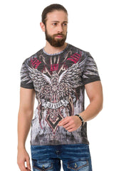 CT746 Men's T-Shirt Wing Cross with laser print