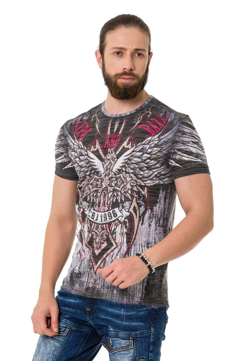 CT746 Men's T-Shirt Wing Cross with laser print