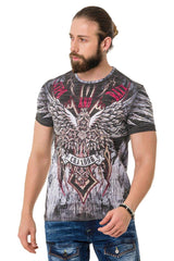 CT746 Men's T-Shirt Wing Cross with laser print