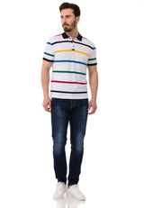 CT749 Men's T-shirt with fashionable striped pattern