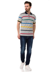 CT749 Men's T-shirt with fashionable striped pattern