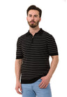 CT751 Men's Polo Shirt with Multicolored Stripe Design