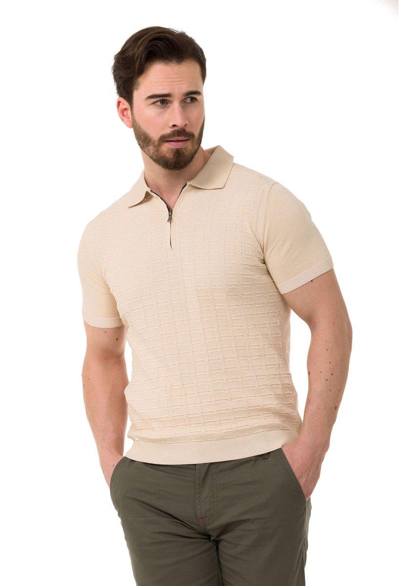 CT752 Men's Polo Shirt with Pattern Design
