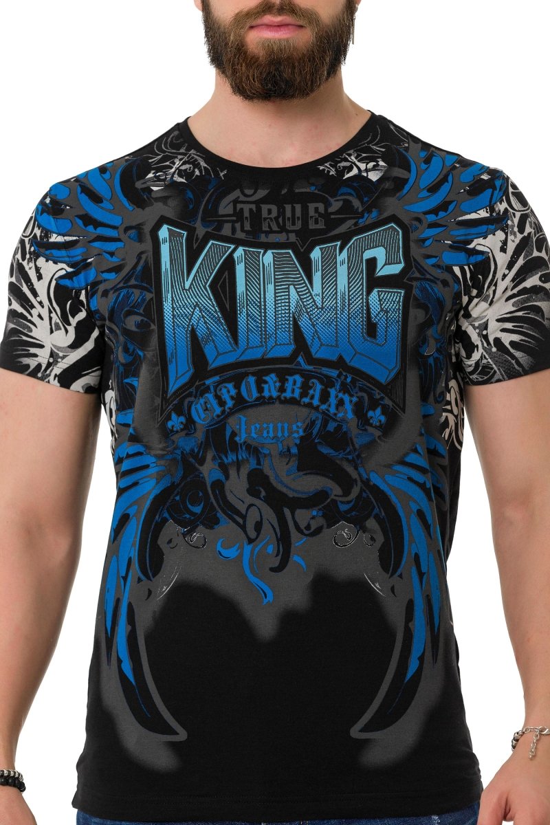 CT763 Men's T-Shirt with King Prints