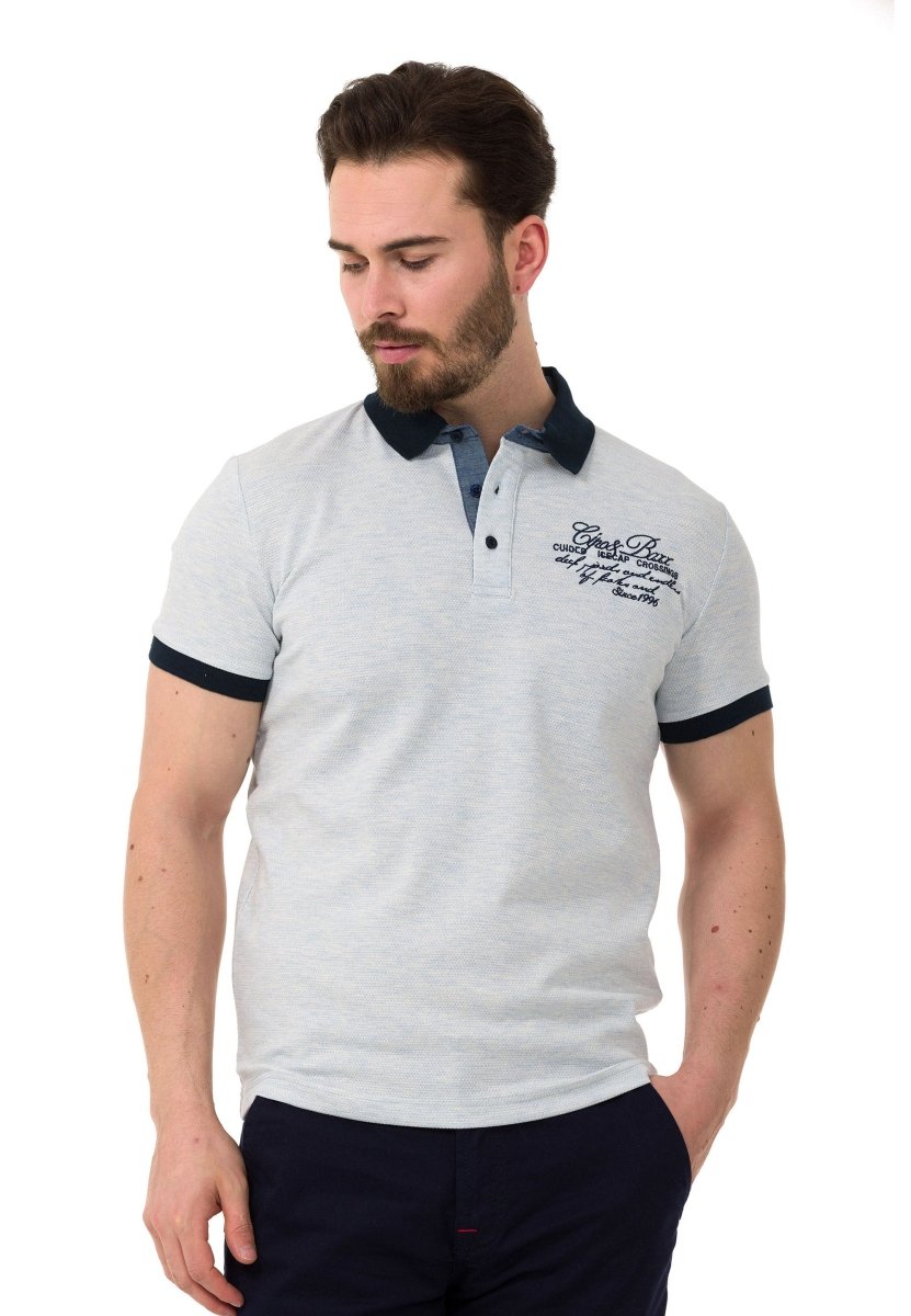 CT767 Men's polo shirt with small brand embroidery