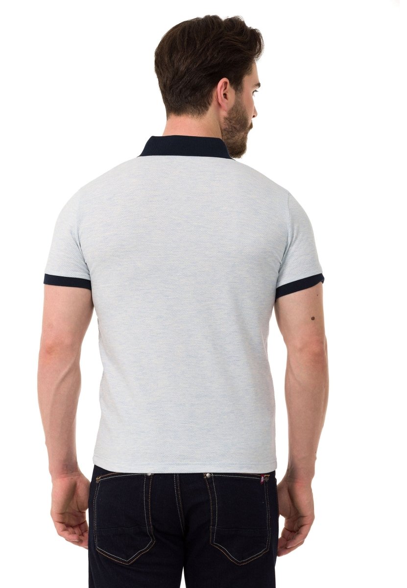 CT767 Men's polo shirt with small brand embroidery