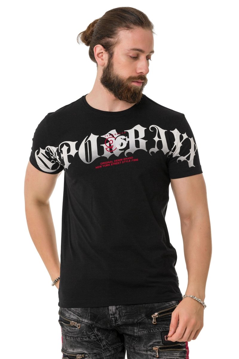 CT768 Men's T-shirt with italic font