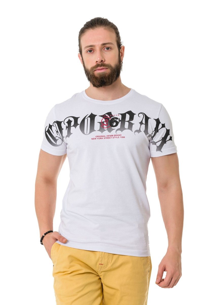 CT768 Men's T-shirt with italic font