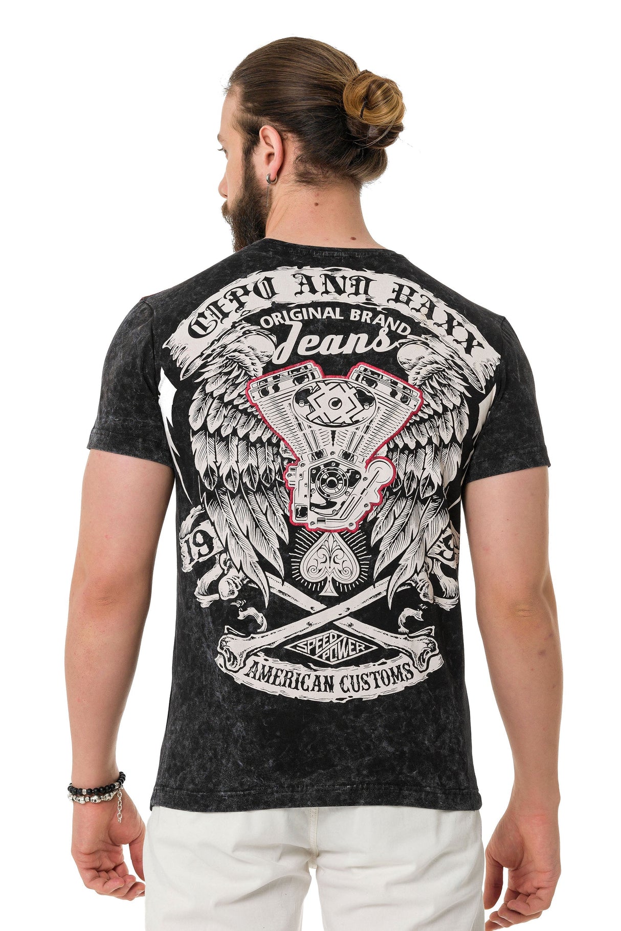 CT769 Men's T-shirt with cool prints