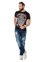 CT772 Men's T-Shirt with Chain Badge