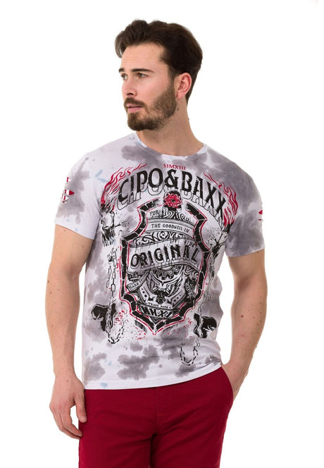 CT772 Men's T-Shirt with Chain Badge