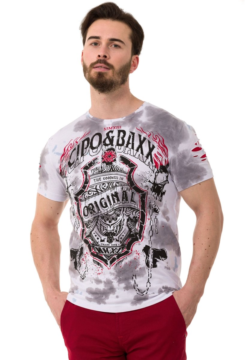 CT772 Men's T-Shirt with Chain Badge