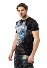CT782 Men's T-shirt with large print