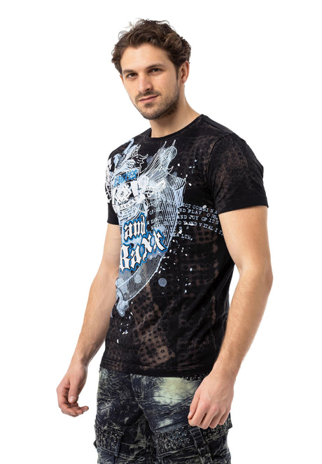 CT782 Men's T-shirt with large print