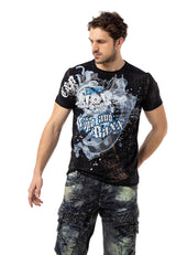 CT782 Men's T-shirt with large print