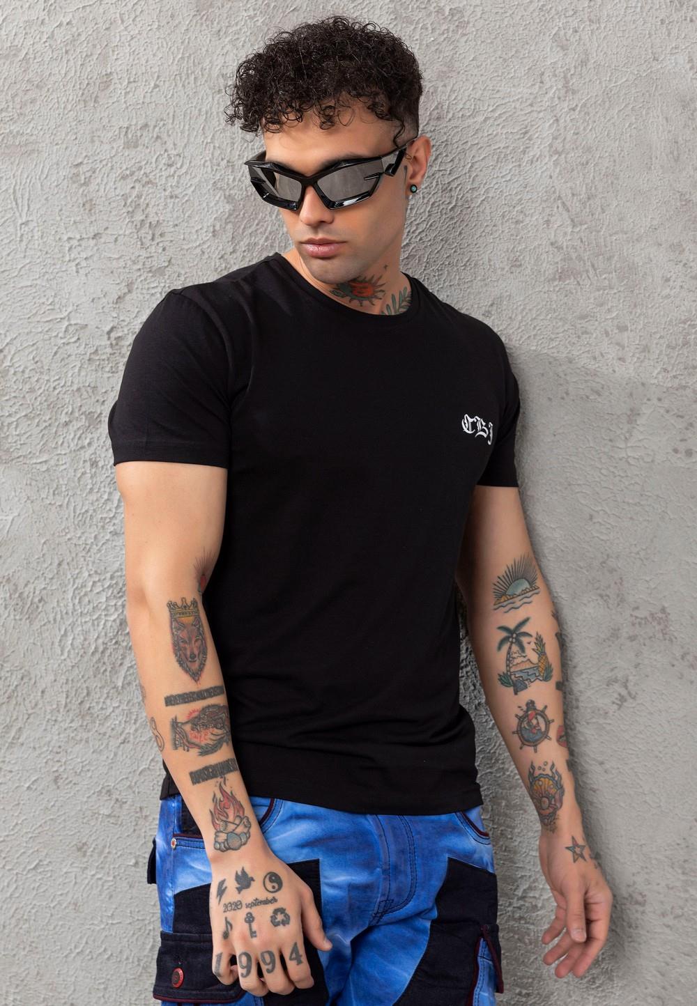 CT788 Men's T-shirt with eye-catching back print