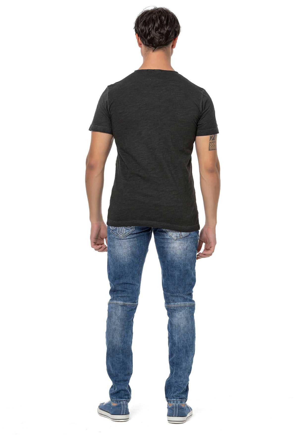 CT789 Biker Men's T-Shirt with Crew Neck