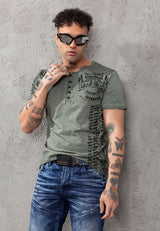 CT789 Biker Men's T-Shirt with Crew Neck