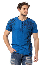 CT789 Biker Men's T-Shirt with Crew Neck