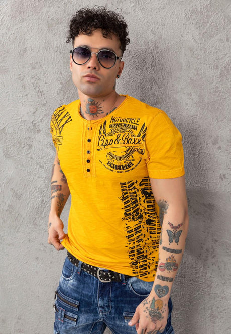 CT789 Biker Men's T-Shirt with Crew Neck