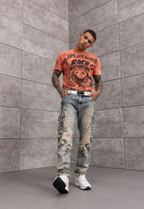 CT800 Men's Crew Neck T-Shirt – Wash & Eagle Print