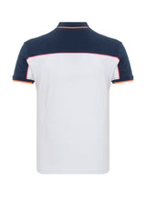 CT803 Men's Polo T-Shirt in Regular Fit with Print and Appliqué