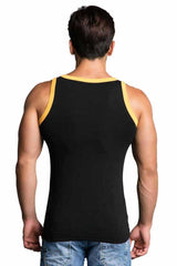 CU104 BLACK MEN'S UNDERSHIRT