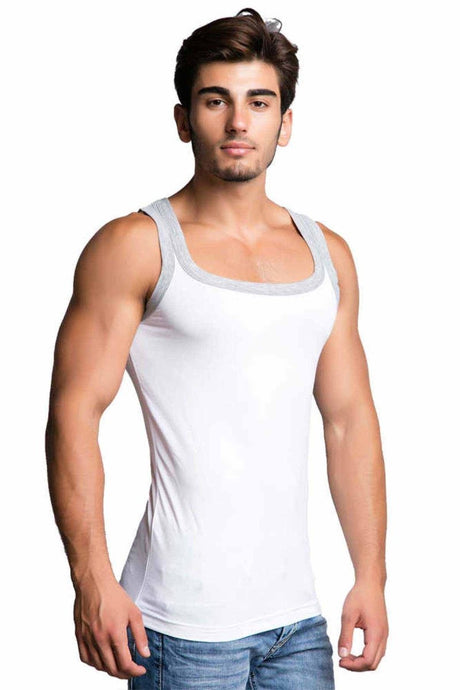 CU104 BLACK MEN'S UNDERSHIRT