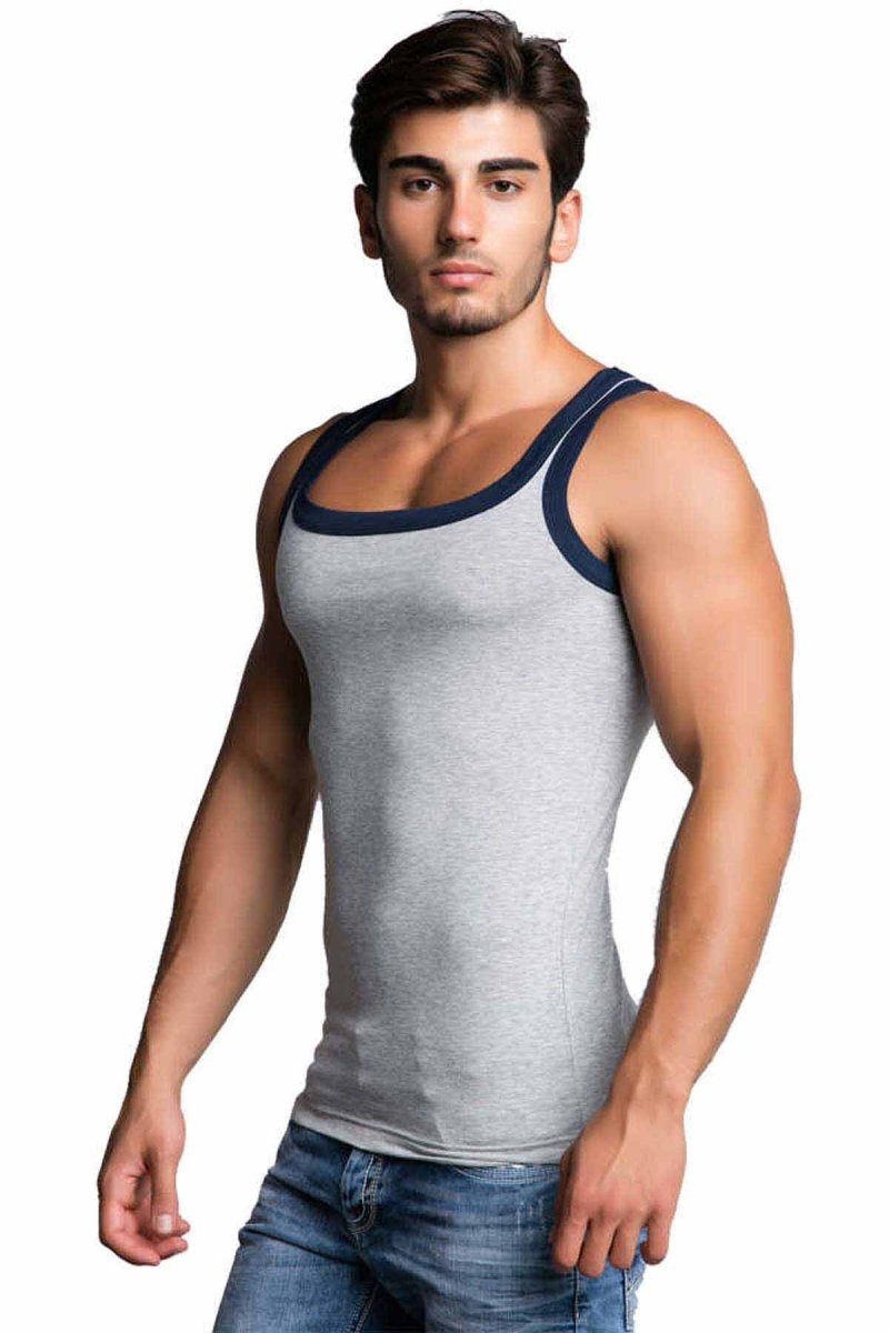 CU104 BLACK MEN'S UNDERSHIRT