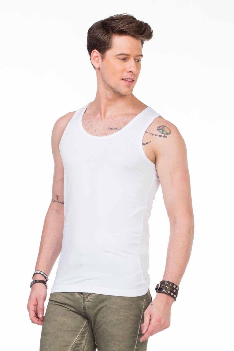 CU107 BLACK MEN'S UNDERSHIRT