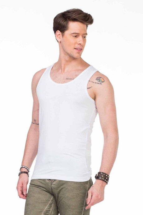 CU107 BLACK MEN'S UNDERSHIRT