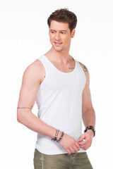 CU107 BLACK MEN'S UNDERSHIRT