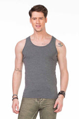 CU107 BLACK MEN'S UNDERSHIRT