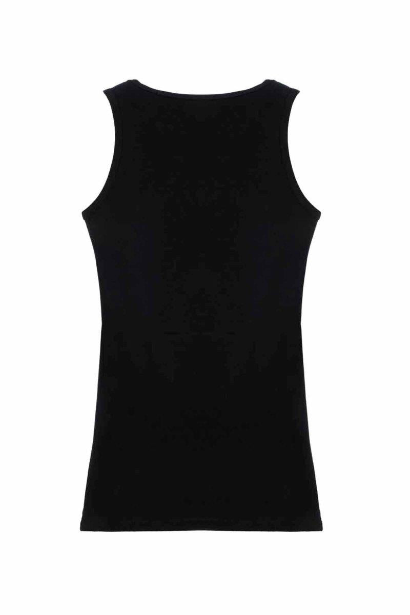 CU107 BLACK MEN'S UNDERSHIRT