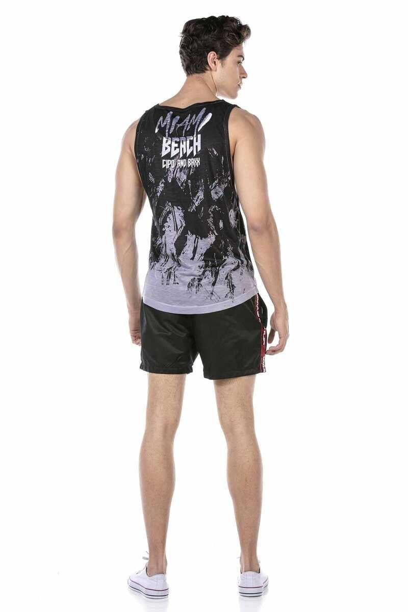 CUK245 BLACK MEN'S SWIMSUIT