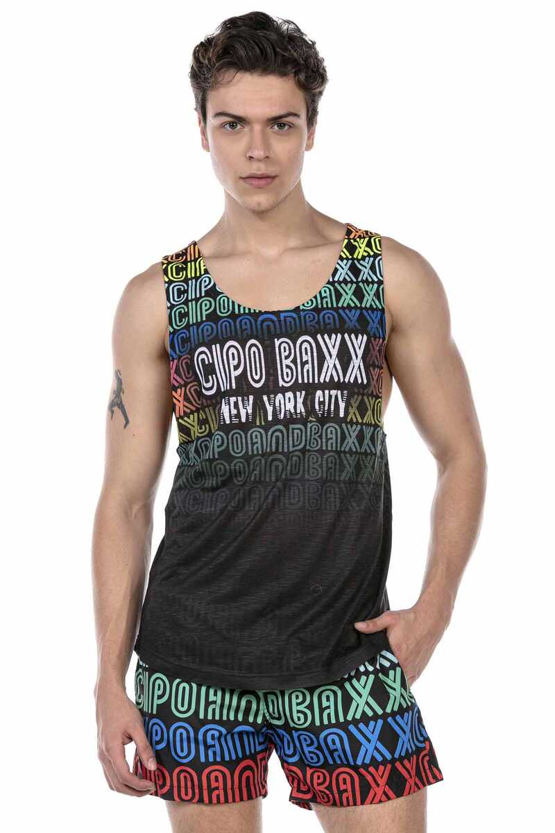 CUK246 BLACK MEN'S SWIMSUIT