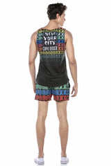CUK246 BLACK MEN'S SWIMSUIT