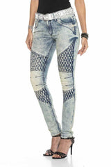 WD410 Women's slim-fit jeans in a modern look with a skinny fit