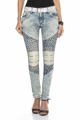 WD410 Women's slim-fit jeans in a modern look with a skinny fit